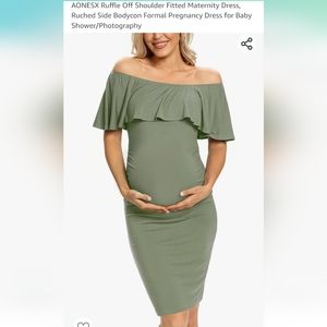 Sage Green Maternity Dress